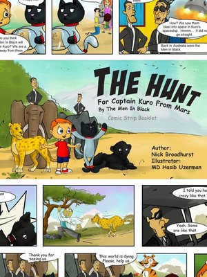 cover image of The Hunt For Captain Kuro From Mars by the Men In Black Comic Strip Booklet
